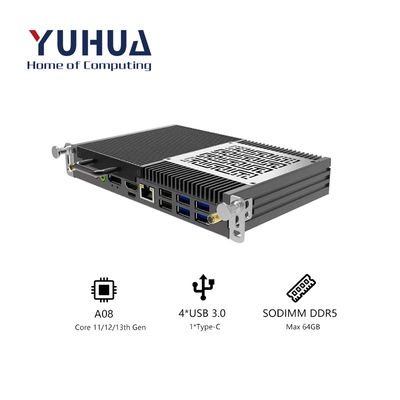 Core I7 1255U 1240P OPS Computer 119*185*30mm Size With 6*USB 1*Type-C for Smart Whiteboard